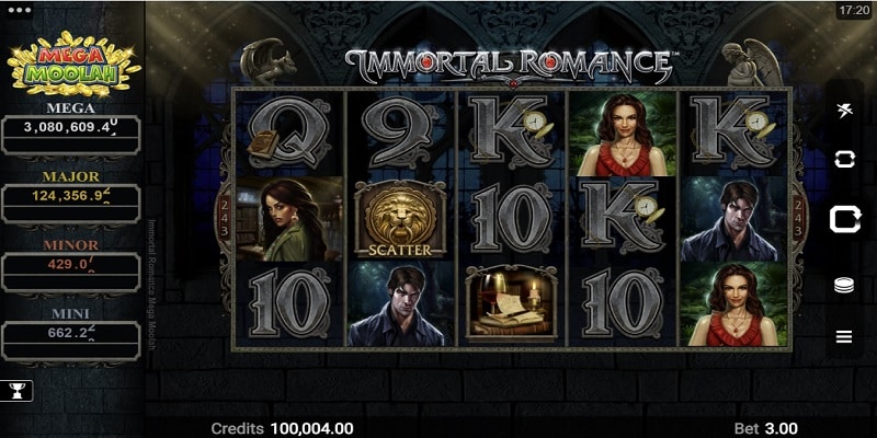 Immortal Romance Mega Moolah (Microgaming)