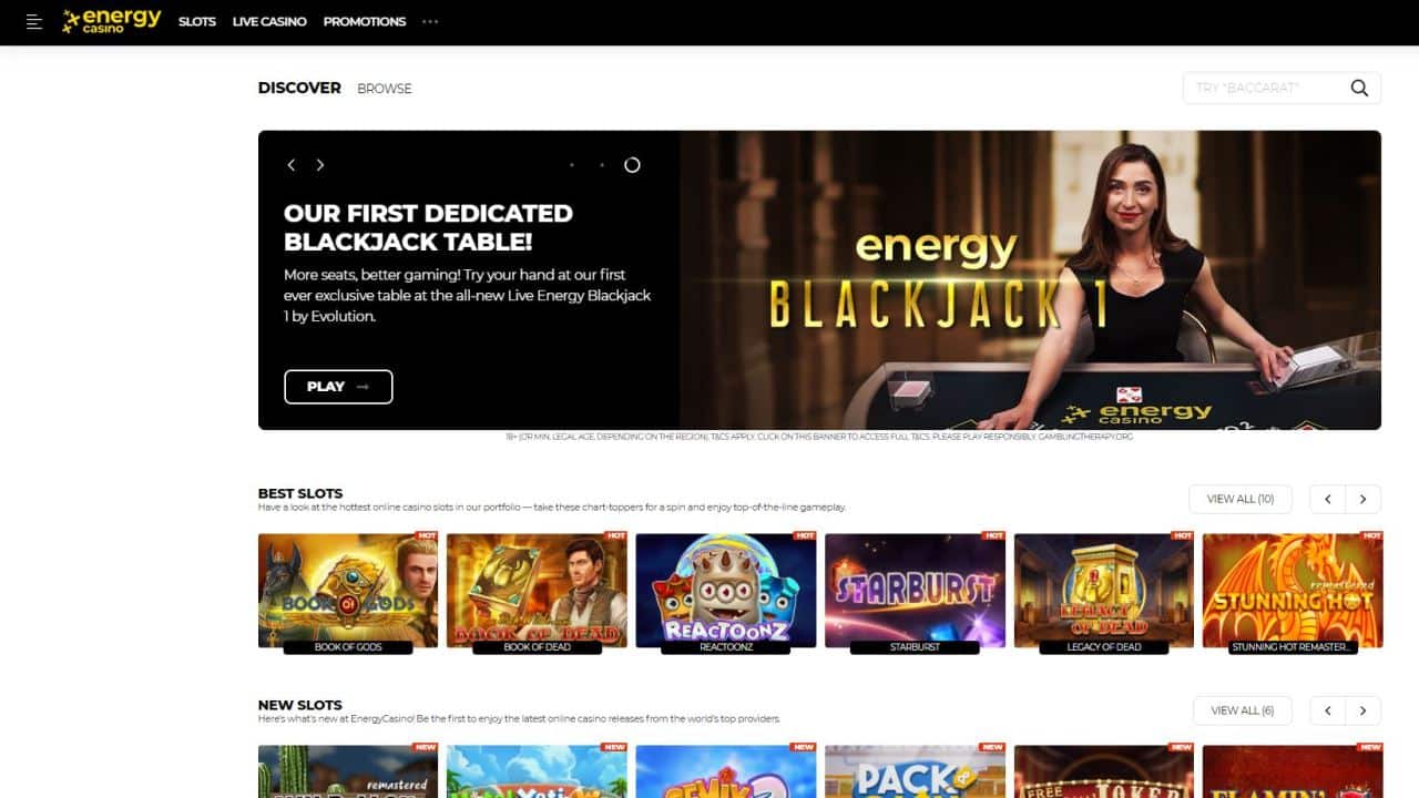 Energy Casino Review