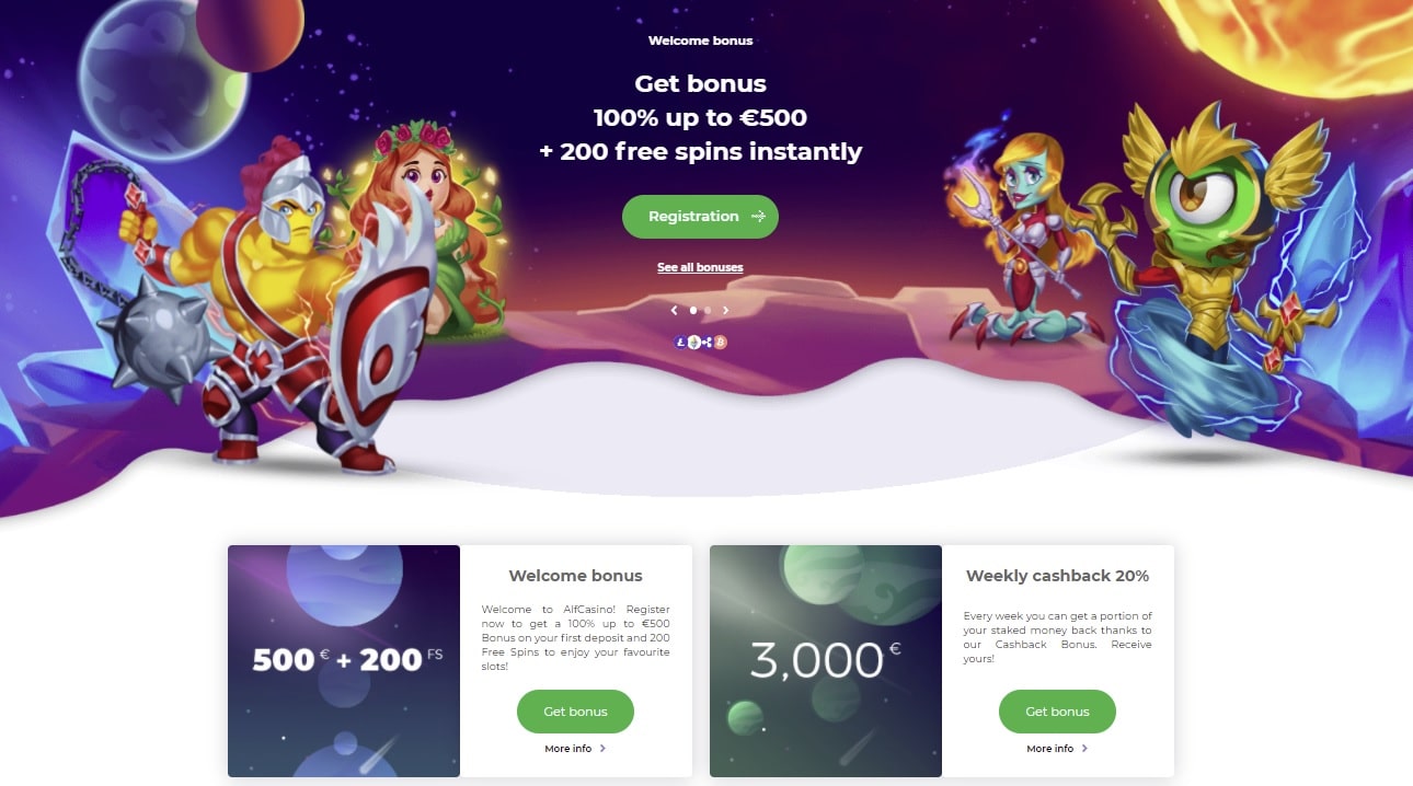 Alf Casino No Deposit Bonus