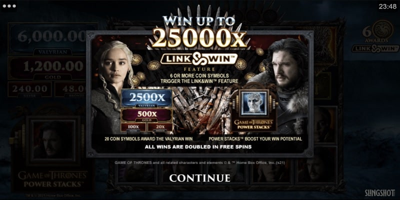 GOT Power Stacks Slot Intro