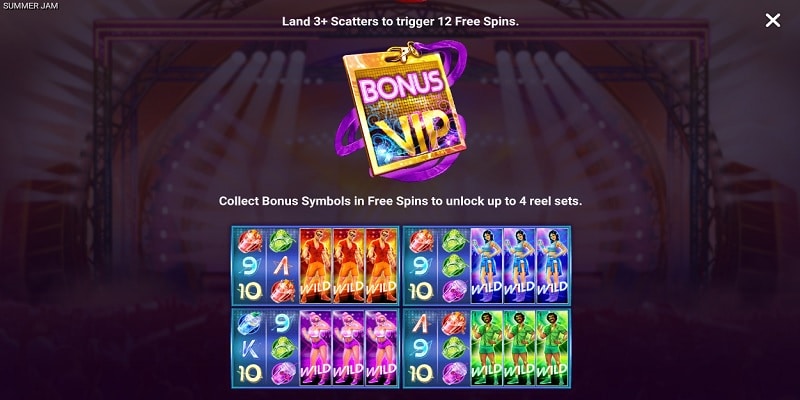 Summer Jam 4 Reel Free Spins