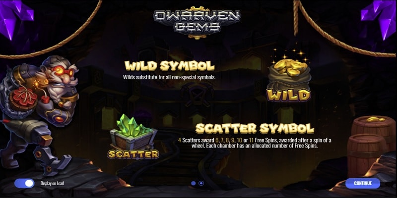 Dwarven Gems Megaways Scatter-Wild