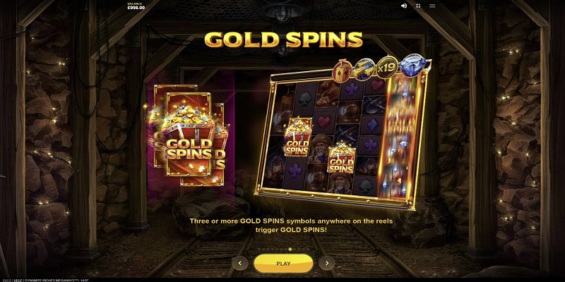 Dynamite Riches Megaways Gold Spins