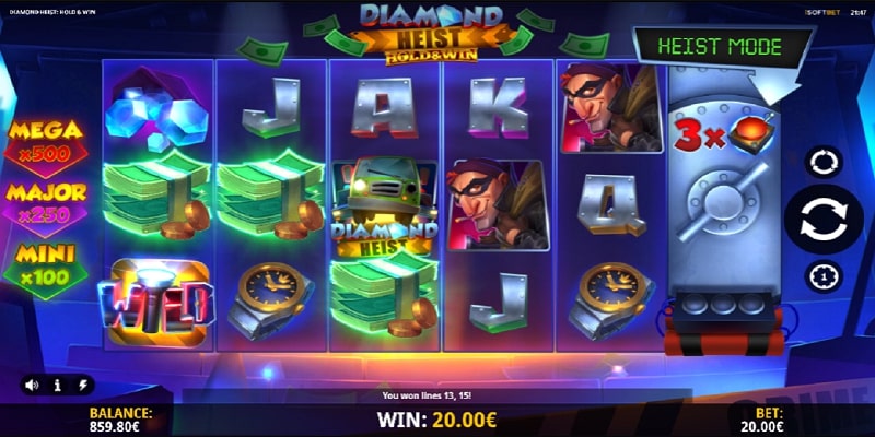 Diamond Heist Hold & Win (iSoftBet) Diamond Heist Hold & Win (iSoftBet)