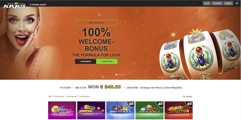 Kajot Online Casino Review