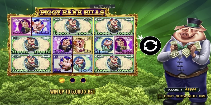 Piggy Bills 5000x Bet Win