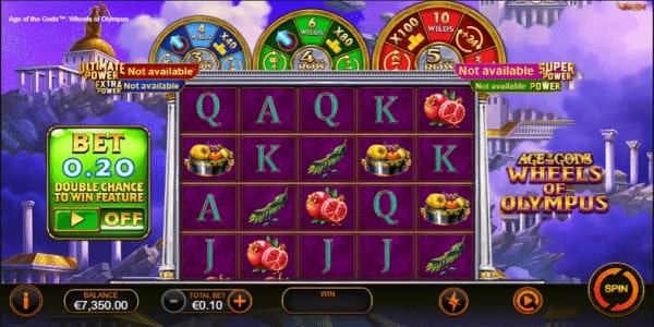 Age of the Gods Wheels of Olympus (Ash Gaming/Playtech)