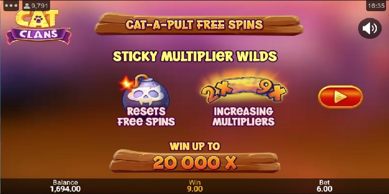 Cat-a-Pult Free Spins