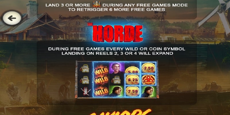 The Walking Dead slot feature