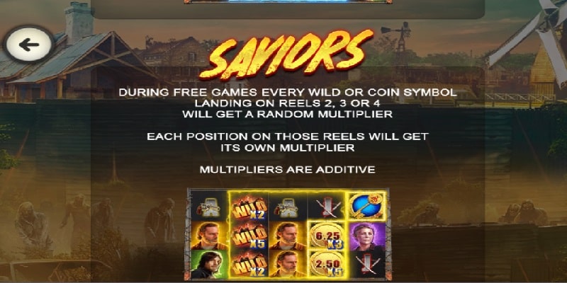 The Walking Dead slot feature