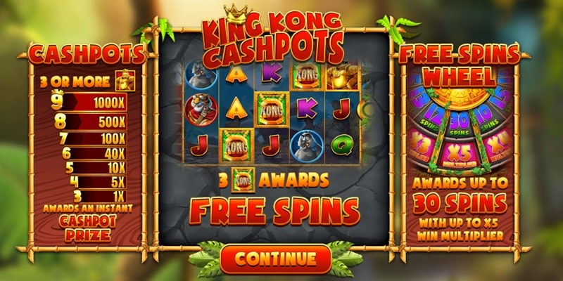 King Kong Cashpots JK Features