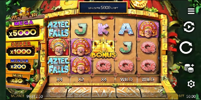 Aztec Falls (Northern Lights Gaming – Microgaming) Aztec Falls (Northern Lights Gaming - Microgaming)