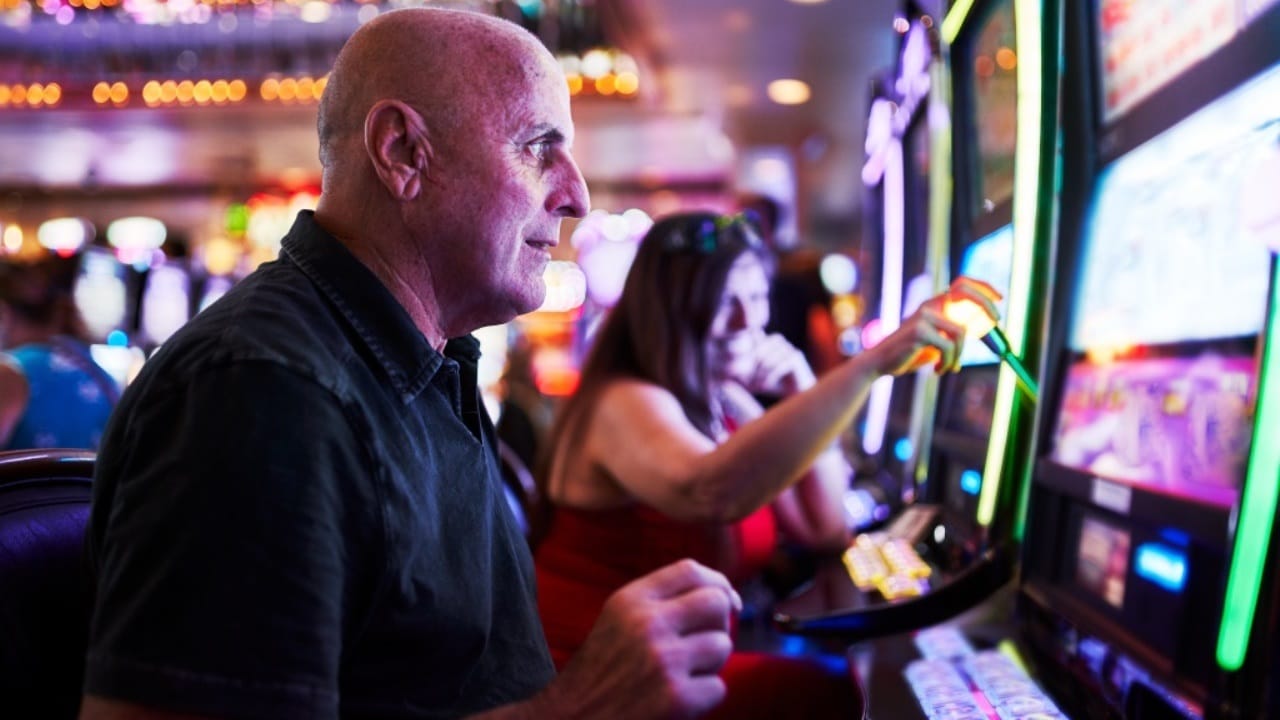 Slot machines from arcades