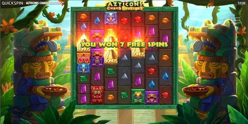 Azticons Chaos Clusters Triggering the Bonus