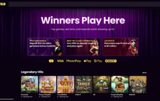 iWild Casino Homepage Screenshot - 2025