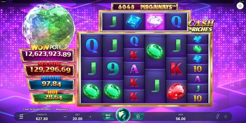 Cash ‘N Riches WowPot Megaways™ Cash 'N Riches WowPot Megaways™ (Triple Edge Studios / Microgaming)