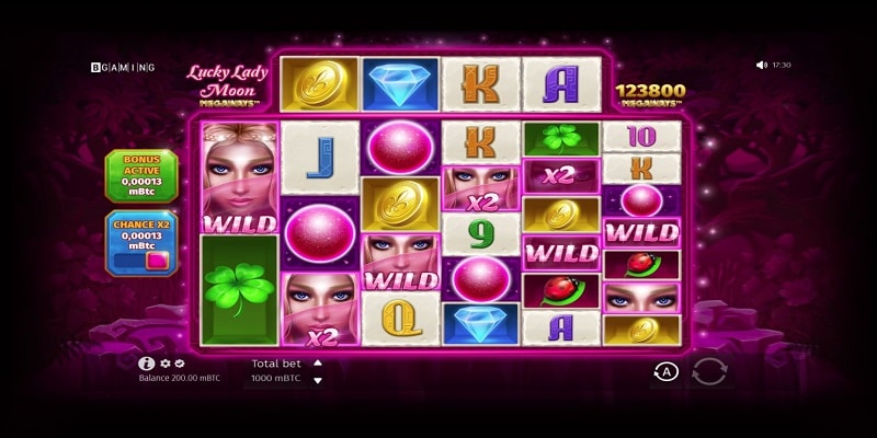 Lucky Lady Moon MEGAWAYS (BGaming) Lucky Lady Moon MEGAWAYS™ Slot Features