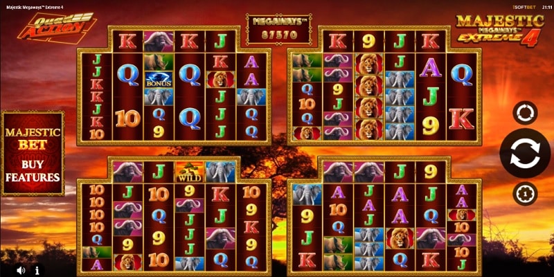 Majestic Megaways Extreme 4 (iSoftBet) Majestic Megaways Extreme 4 (iSoftBet)