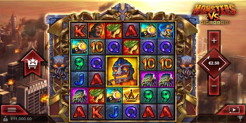 Monsters VS Gigablox (Hot Rise Games-Yggdrasil) Monsters VS Gigablox™ (Hot Rise Games/ReelPlay/Yggdrasil)