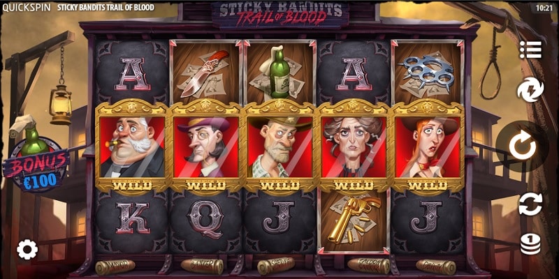 Sticky Bandits Trail of Blood (Quickspin)