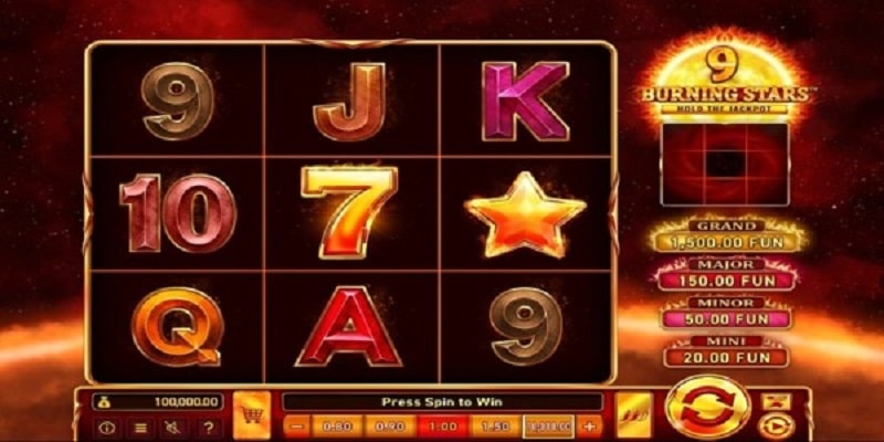 9 Burning Stars&trade; (Wazdan)