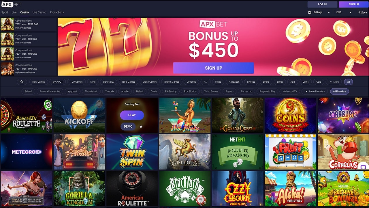 APX Casino Review