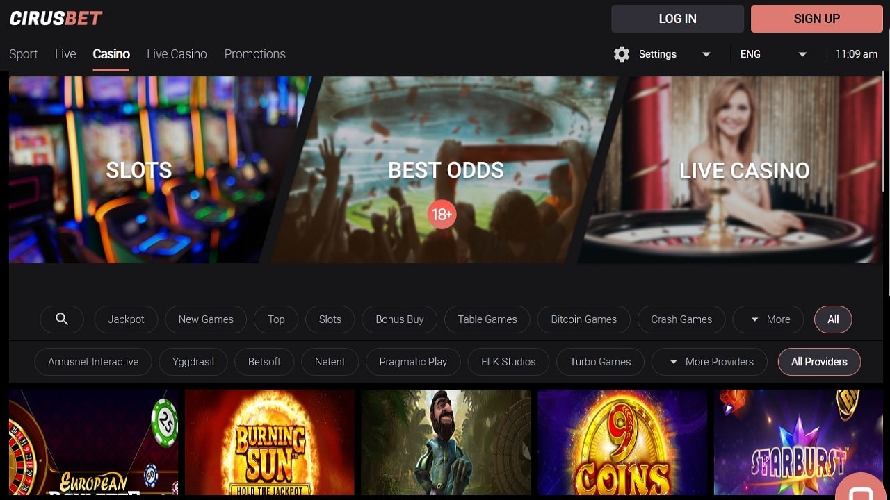 Cirusbet Casino Review