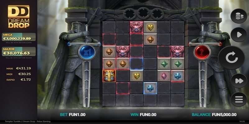 Templar Tumble 2 Dream Drop (Relax Gaming) Templar Tumble 2 Dream Drop (Relax Gaming)