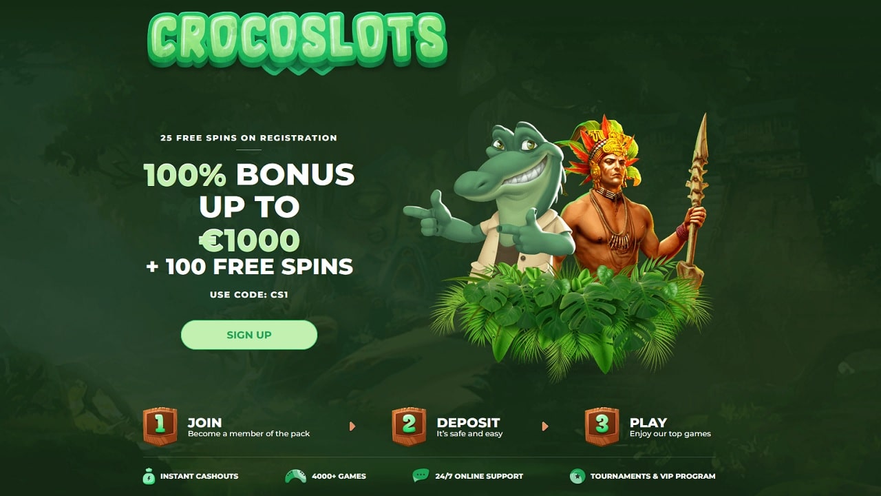 25 Free Spins Crocoslots No Deposit Bonus