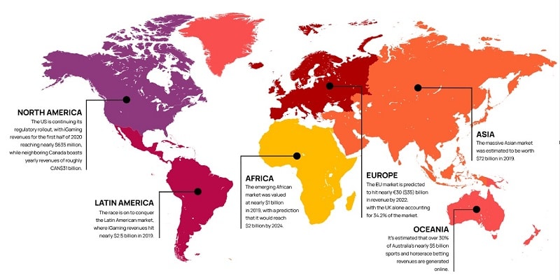 Slotegrator iGaming World Map Slotegrator iGaming World Map