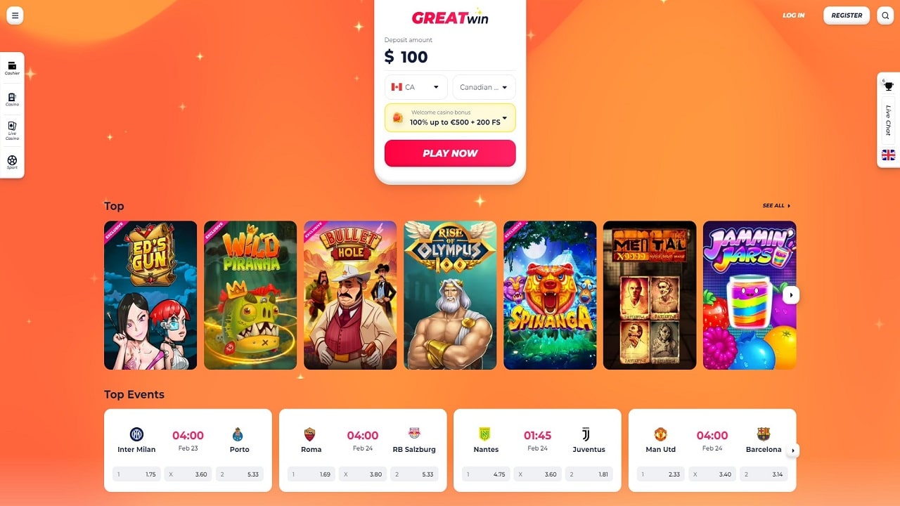 Greatwin Casino Review