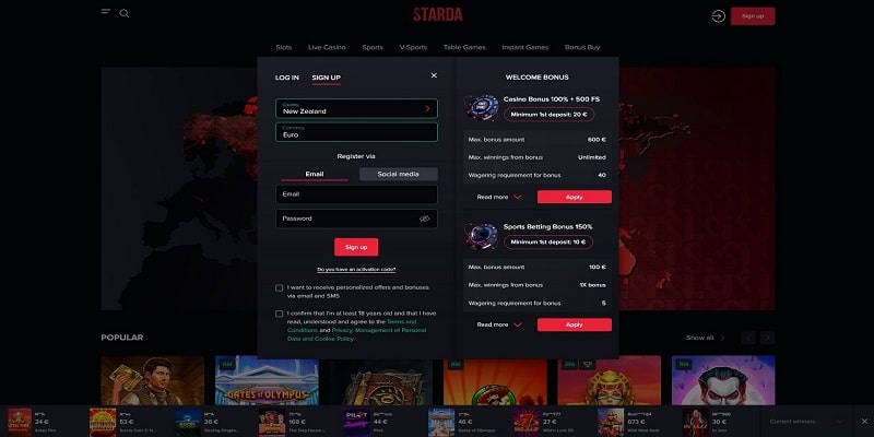 50 Free Spins Starda Casino No Deposit Bonus