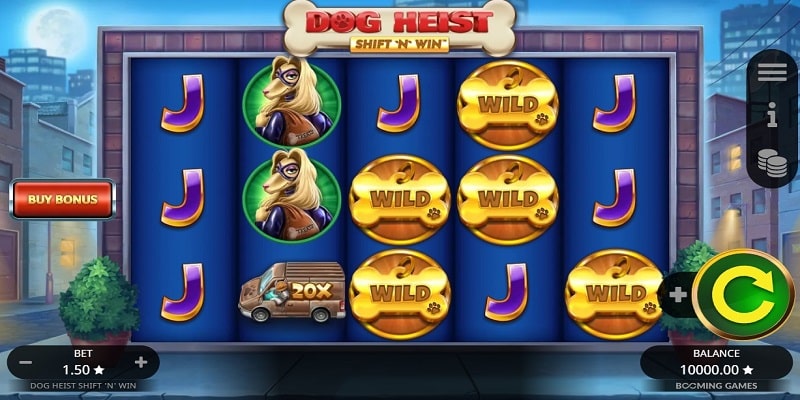 Dog Heist Shift ‘N’ Win (Booming Games) Dog Heist Shift ‘N’ Win (Booming Games)