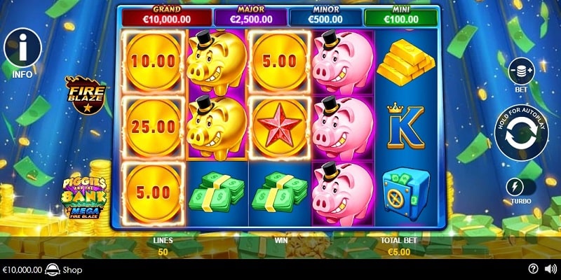 Piggies and the Bank™ Mega Fire Blaze (Rarestone GamingPlaytech) Piggies and the Bank™ Mega Fire Blaze (Rarestone GamingPlaytech)