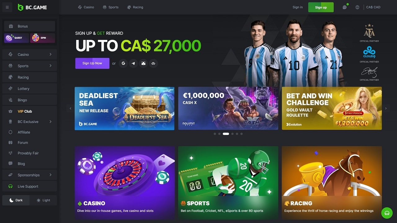 BC.Game No Deposit Casino Review