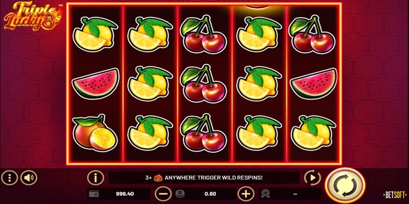 Triple Lucky 8’s™ (Betsoft) Triple Lucky 8’s™ (Betsoft)