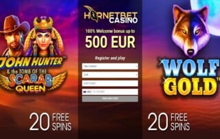 40 Free Spins Hornetbet CasinoNo Deposit Bonus