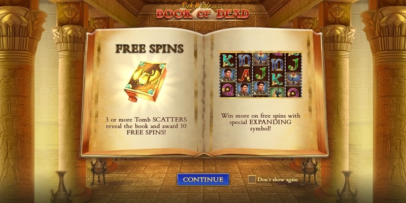 50 Freespins Book of Dead (PlaynGo)