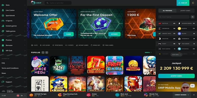 Our Drip Casino Review