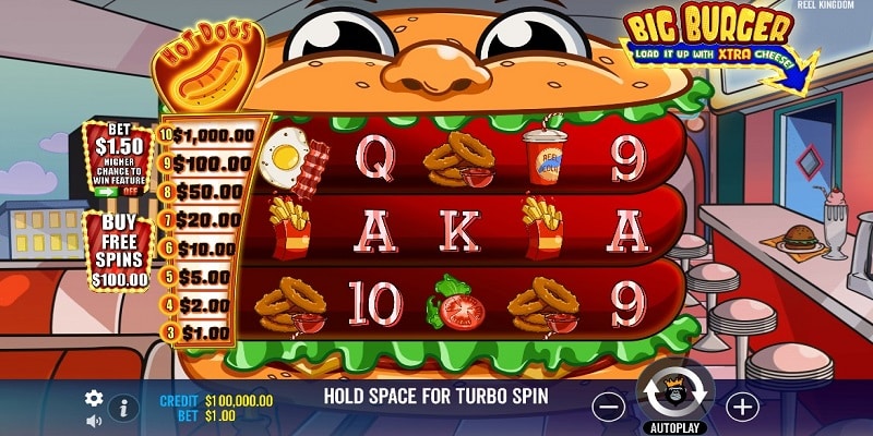 Big Burger Load it up with Xtra Cheese (Pragmatic Play) Big Burger Load it up with Xtra Cheese (Pragmatic Play)