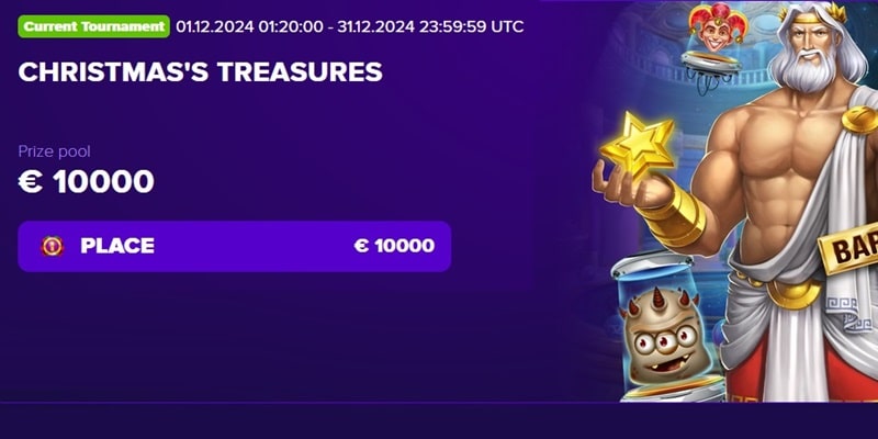 Play’n GO Christmas Treasures 10k Promo