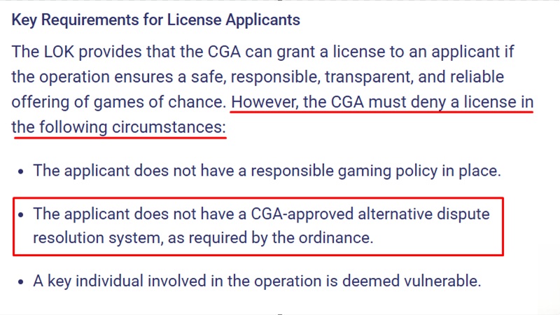 GCB ADR Requirements