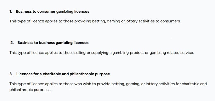 Gambling Activity Licensing Ireland