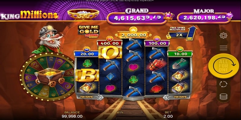 Give Me Gold Rising Rewards King Millions (All For One Studios)
