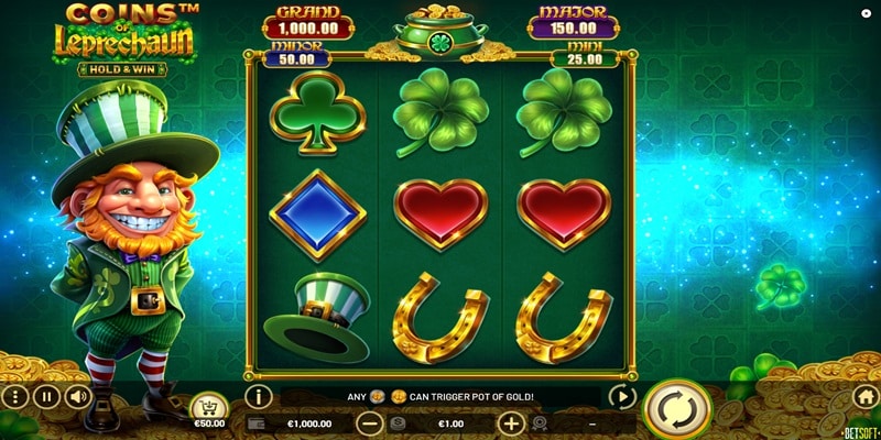 Coins of Leprechaun – Hold & Win by Betsoft Coins of Leprechaun – Hold & Win by Betsoft