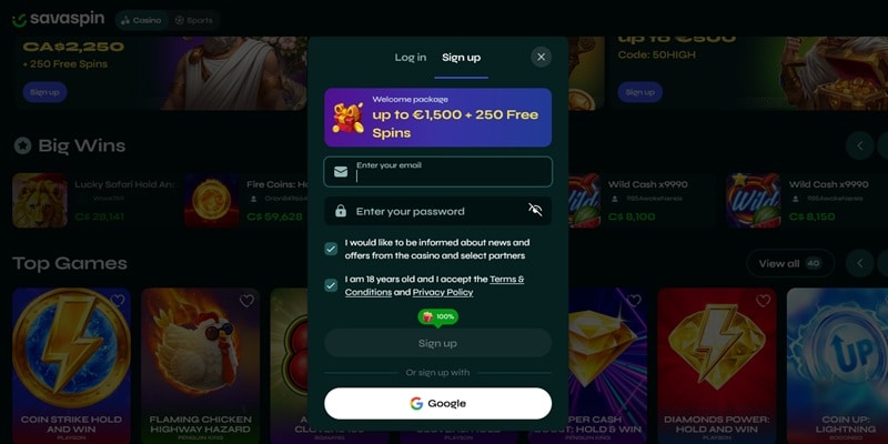 Savaspin 50 Free Spins NDB