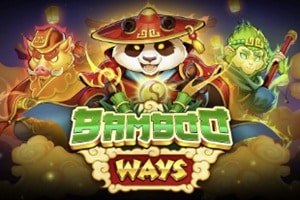 Bamboo Ways online slot demo featuring panda warrior and fantasy characters from Push Gaming