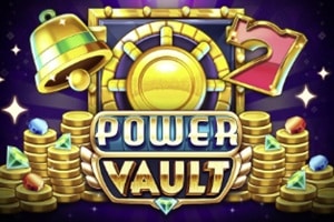 Power Vault online slot demo featuring golden vault, coins, gems, and classic symbols from Push Gaming