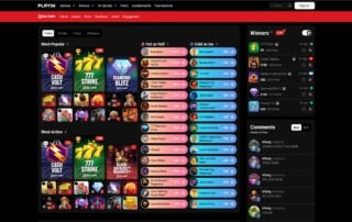 1280x720 image of the new Red Tiger Gaming website called Playi