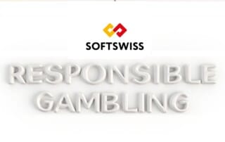 Image of the SOFTSWISS logo and responsible gambling text